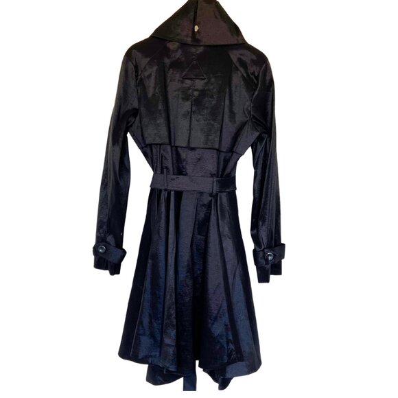 Belle Fare Elegant Black Trench Coat | Boutique - Picture 4 of 8